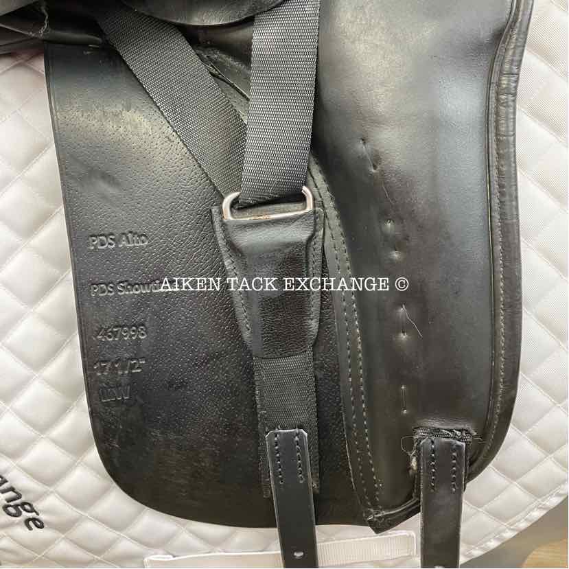 2015 PDS Carl Hester Showtime Alto Dressage Saddle, 17.5" Seat, Adjustable Tree - Changeable Gullet, Wool Flocked Panels