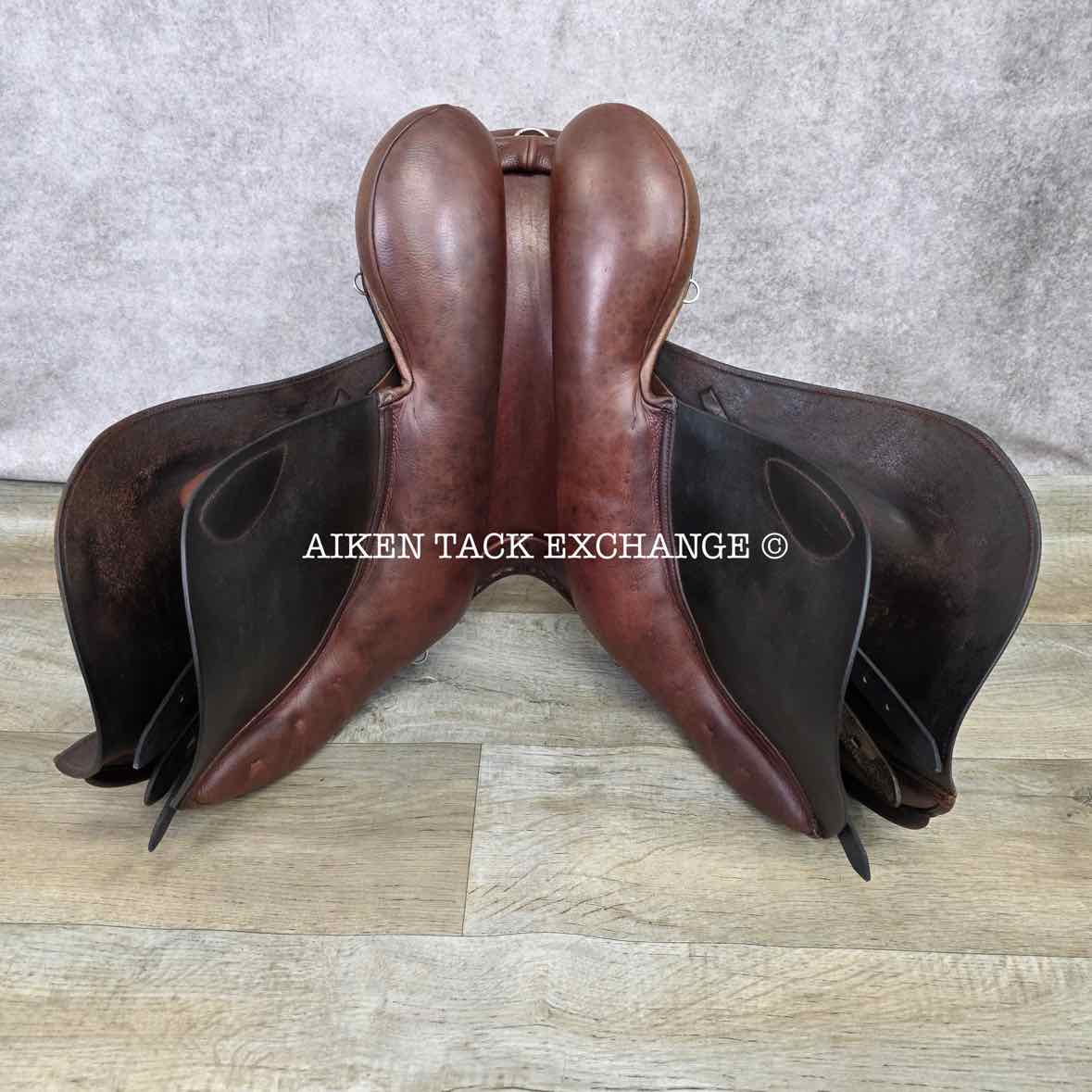 2008 County Innovation Jump Saddle, 17.5" Seat, Medium Wide Tree, Wool Flocked Panels