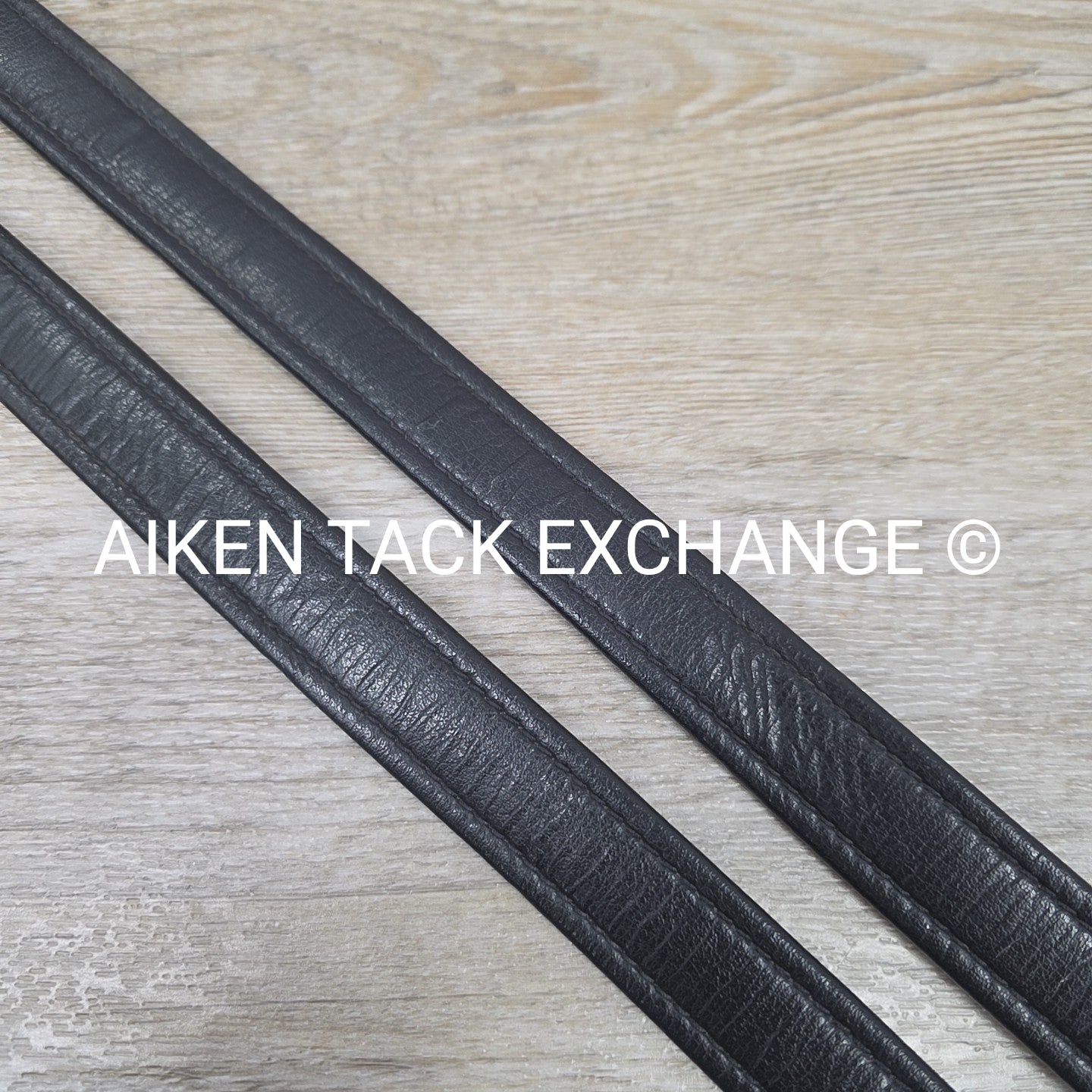 English Stirrup Leathers, Black, 58"