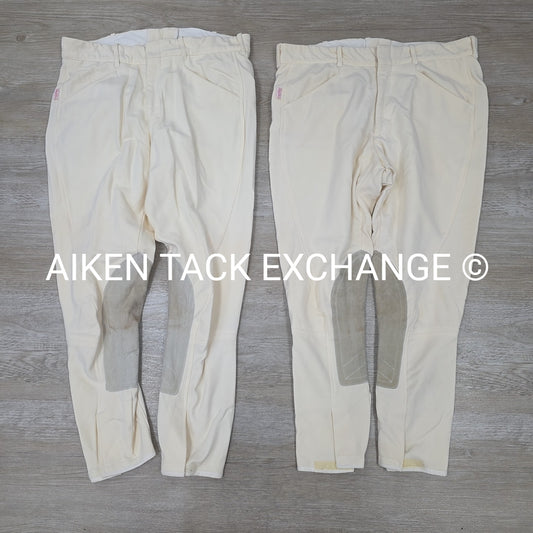 BARGAIN BUNDLE: 2 Tailored Sportsman Knee Patch Breeches, Men's 34