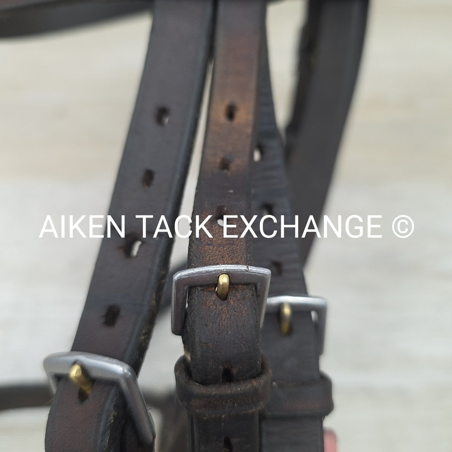 Warwick Flat Hunt Bridle, No Reins, Brown, Size Full