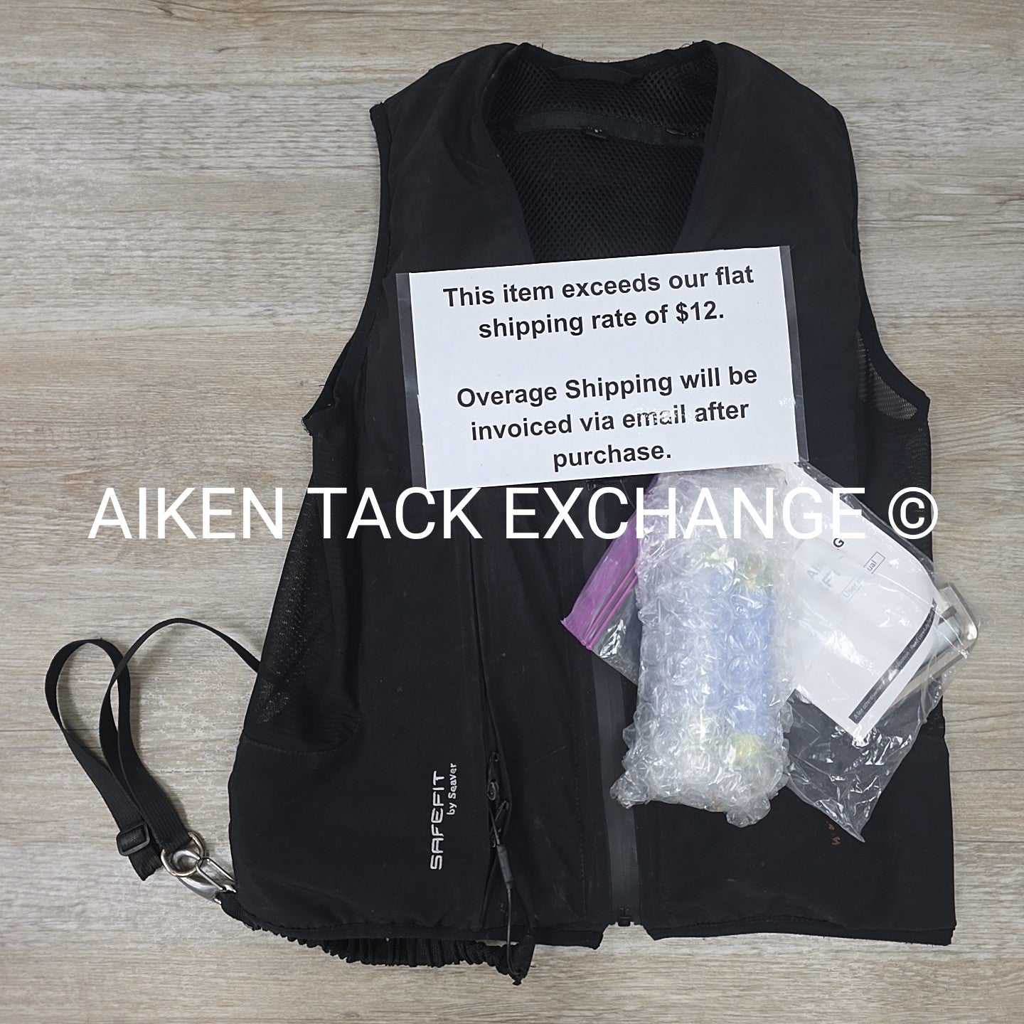 Seaver SafeFit Airbag Safety Vest, Size Small