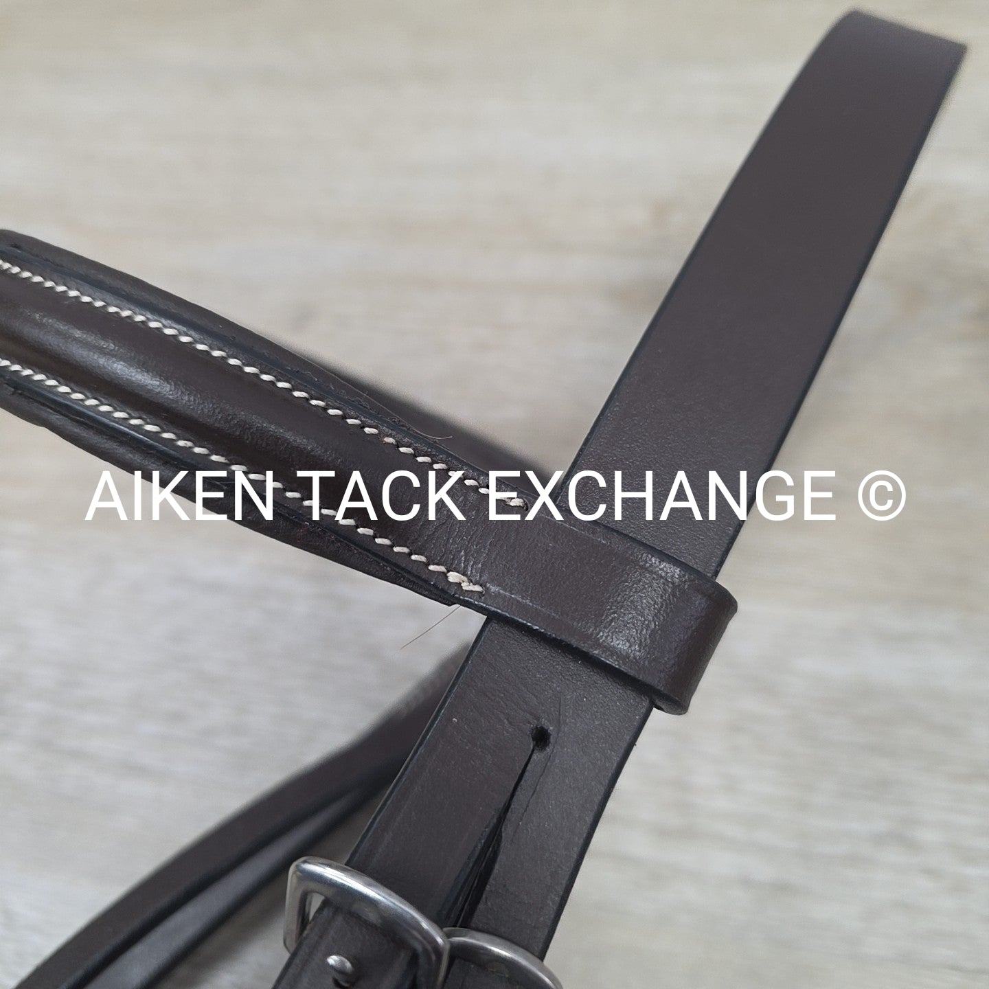 Pinnacle Padded Plain Raised Bridle with Laced Reins, Brown, Size Full