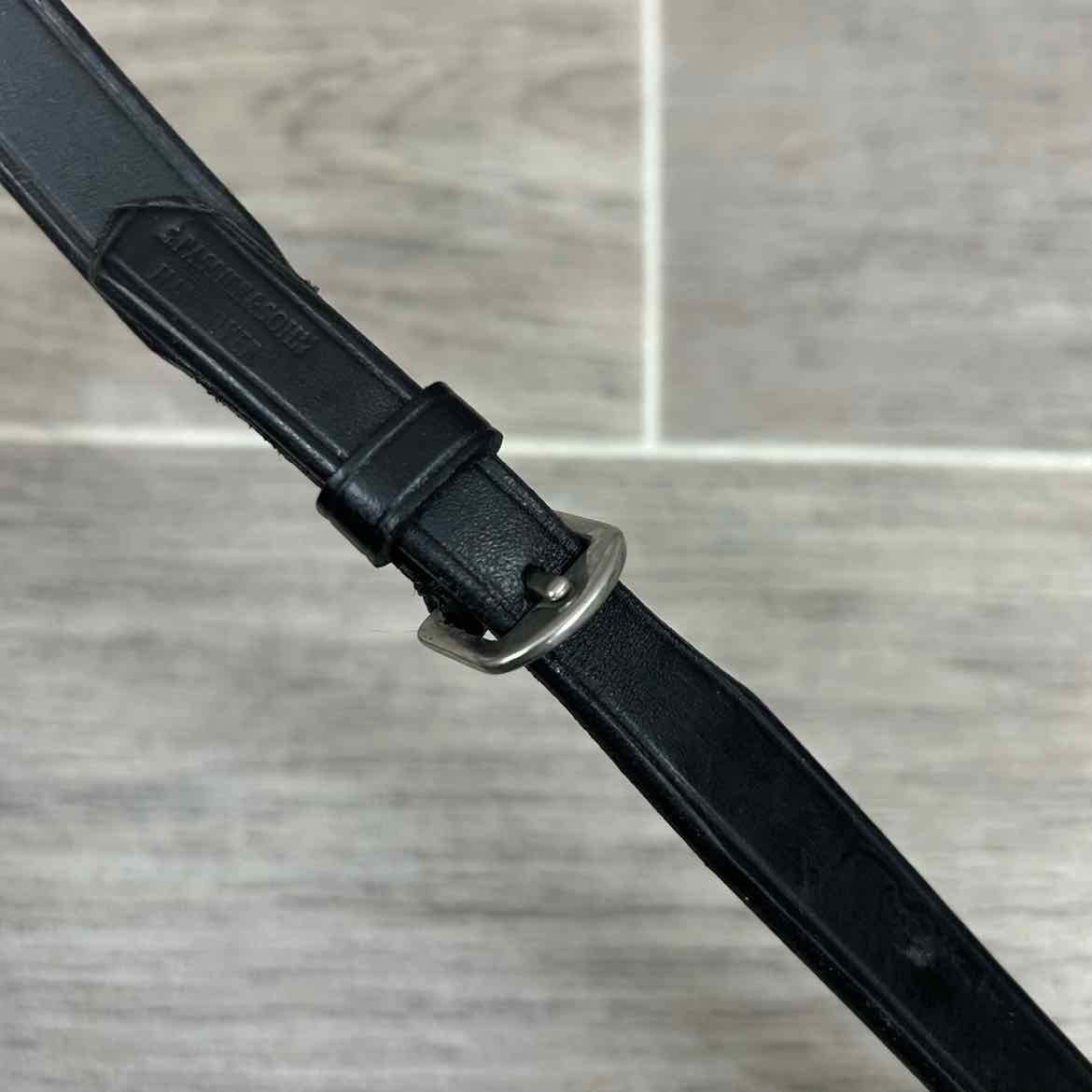 Passier & Sohn Reins with Leather Hand Grips, Black, 55"