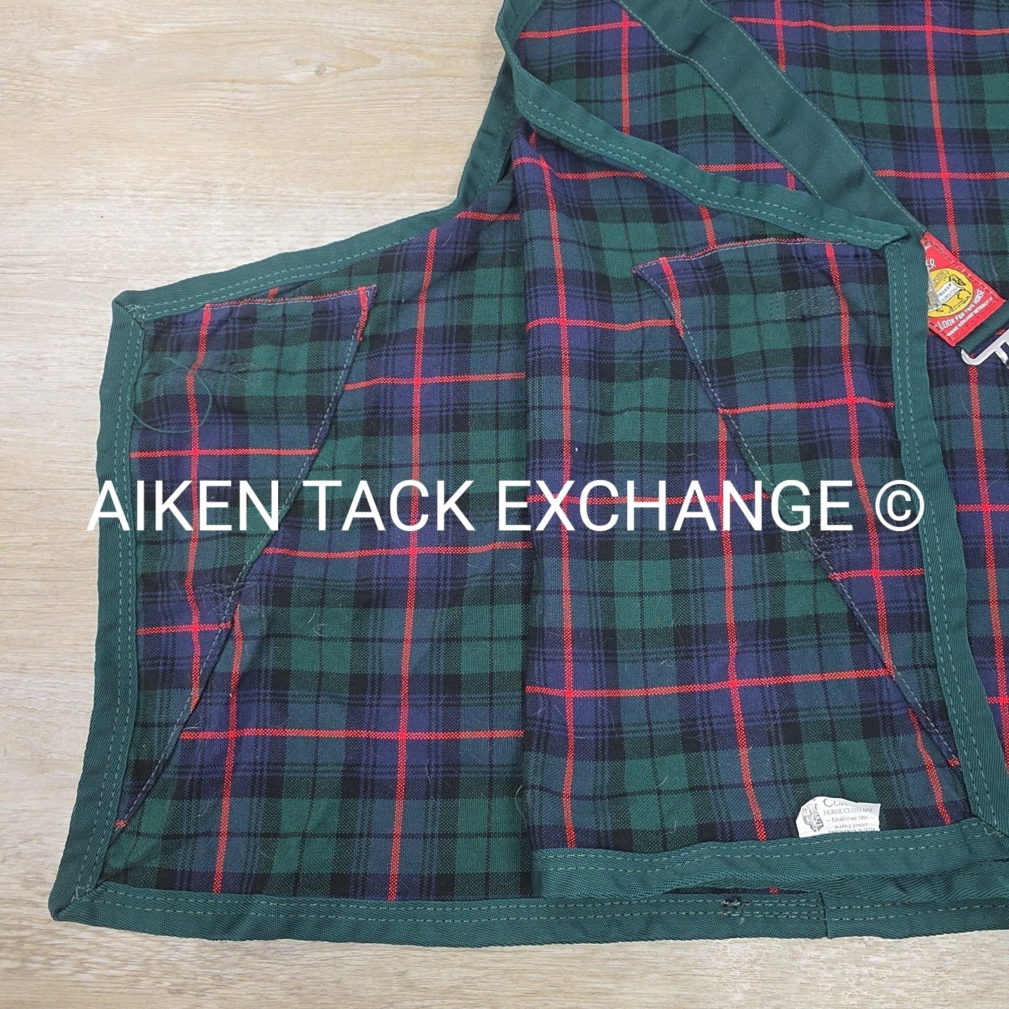 5/A Baker Original Tartan Plaid Stable Sheet, Size 72"