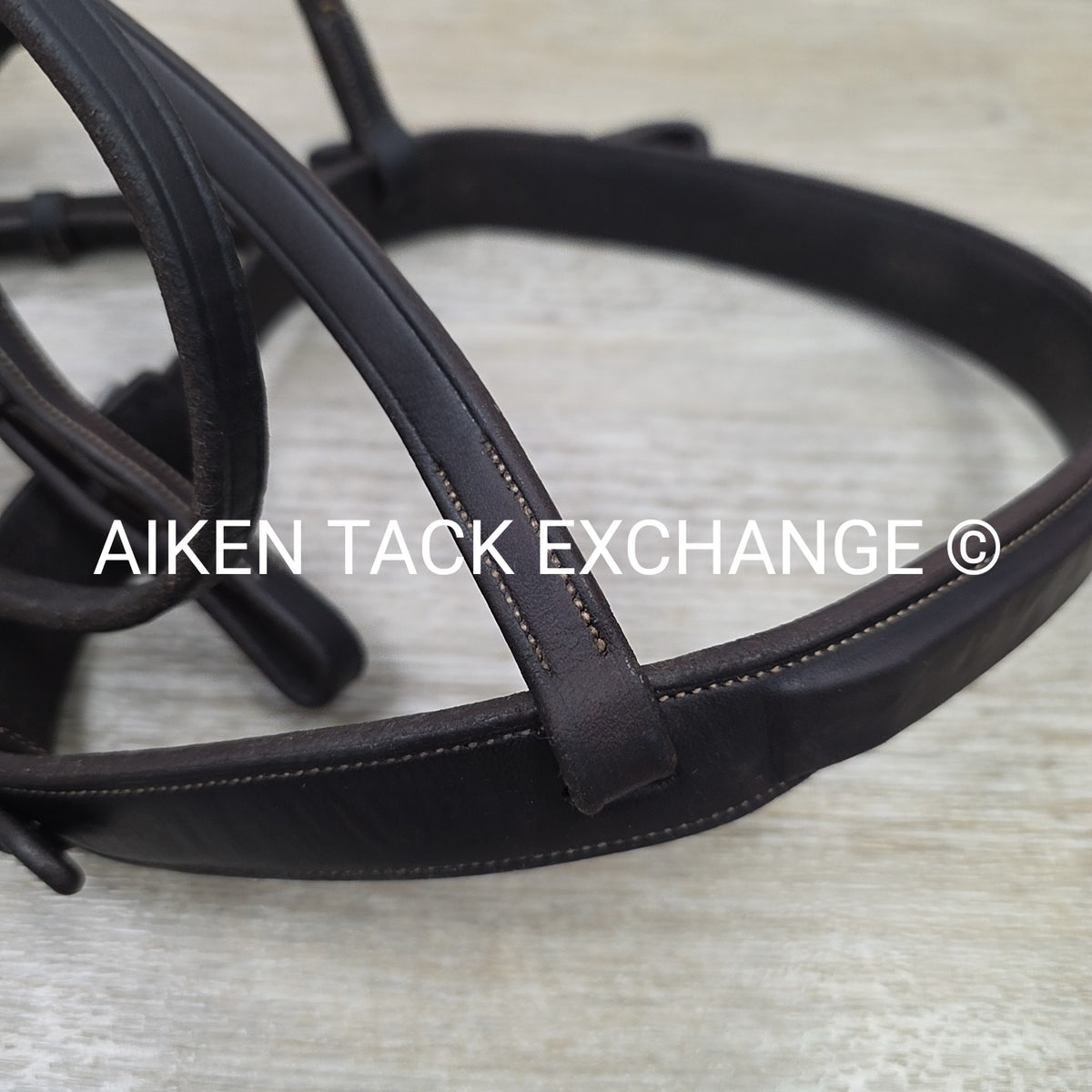 Pessoa Rodrigo Fancy Stitched Wide Nose Bridle with Matching Laced Reins, Brown,