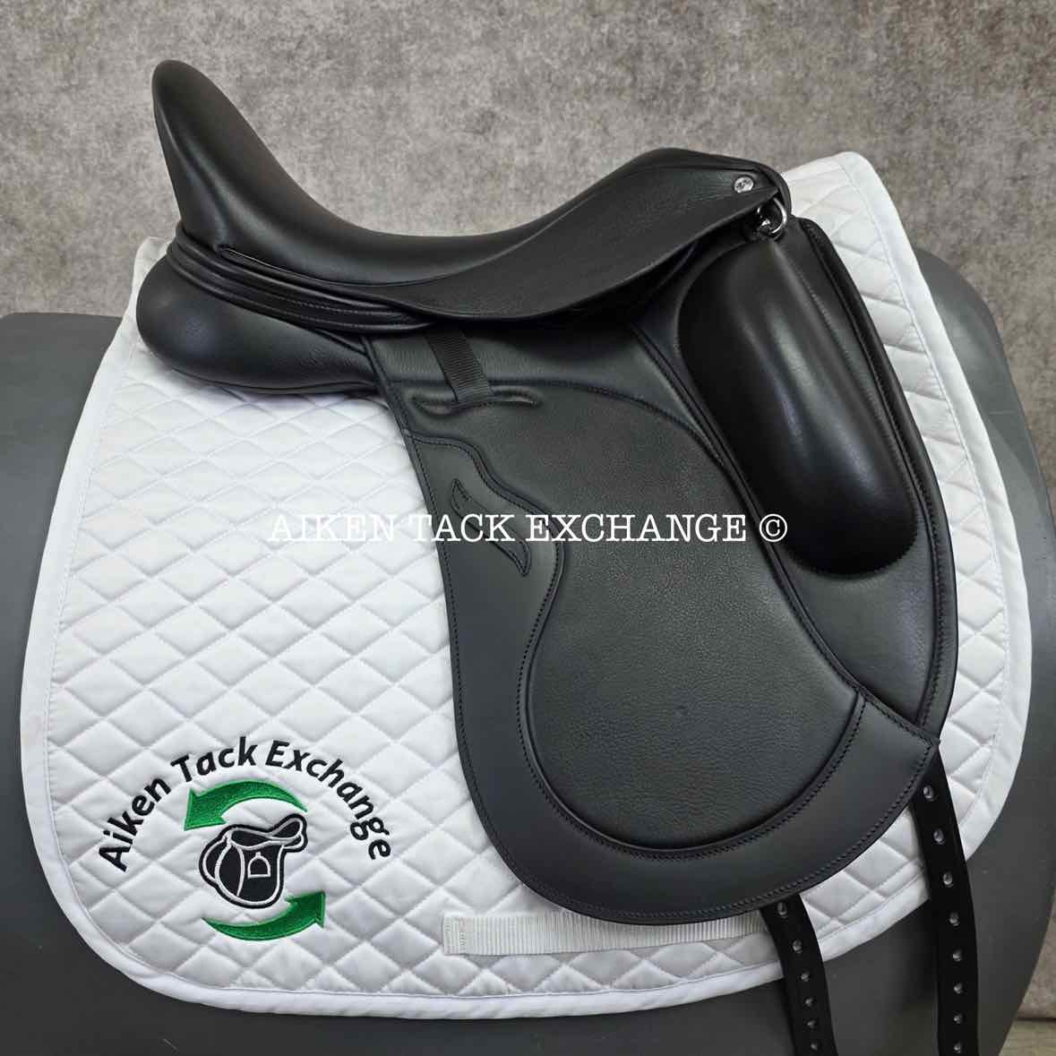 2023 Envy by Custom Saddlery Aurora Monoflap Dressage Saddle, 17.5" Seat, Adjustable Tree, Wool Flocked Panels