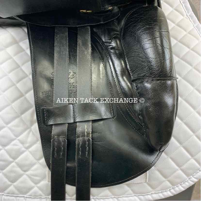 **SOLD** Albion Style SL Dressage Saddle, 16.5" Seat, Short Flap, Medium Tree, Wool Flocked Panels