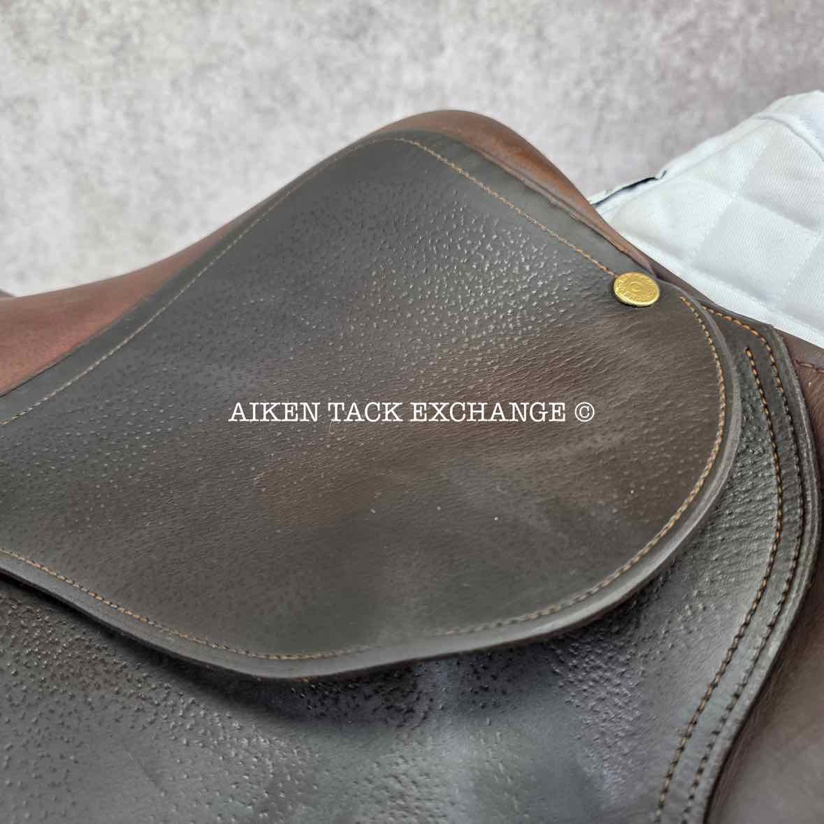 2007 Bruno Delgrange Virtuose Close Contact Jump Saddle, 17.5" Seat, Medium Wide Tree, Foam Panels