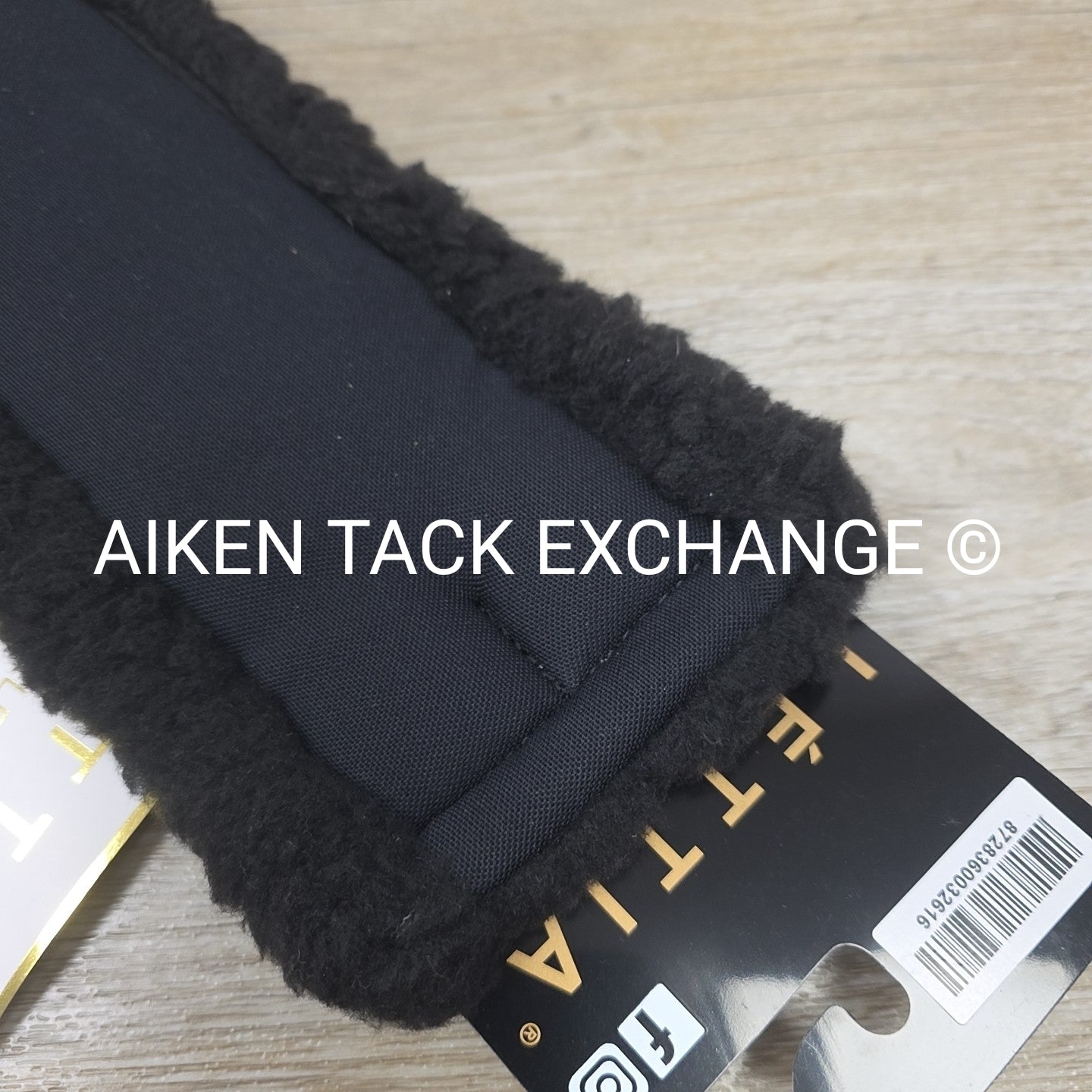 Lettia CoolMax Fleece Dressage Girth, Black, 28"