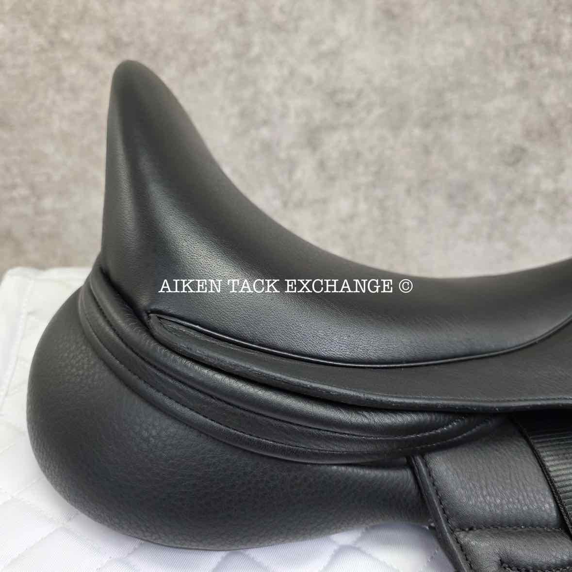 2024 Envy by Custom Saddlery Motion Monoflap Dressage Saddle, 18" Seat, Adjustable Tree, Wool Flocked Panels