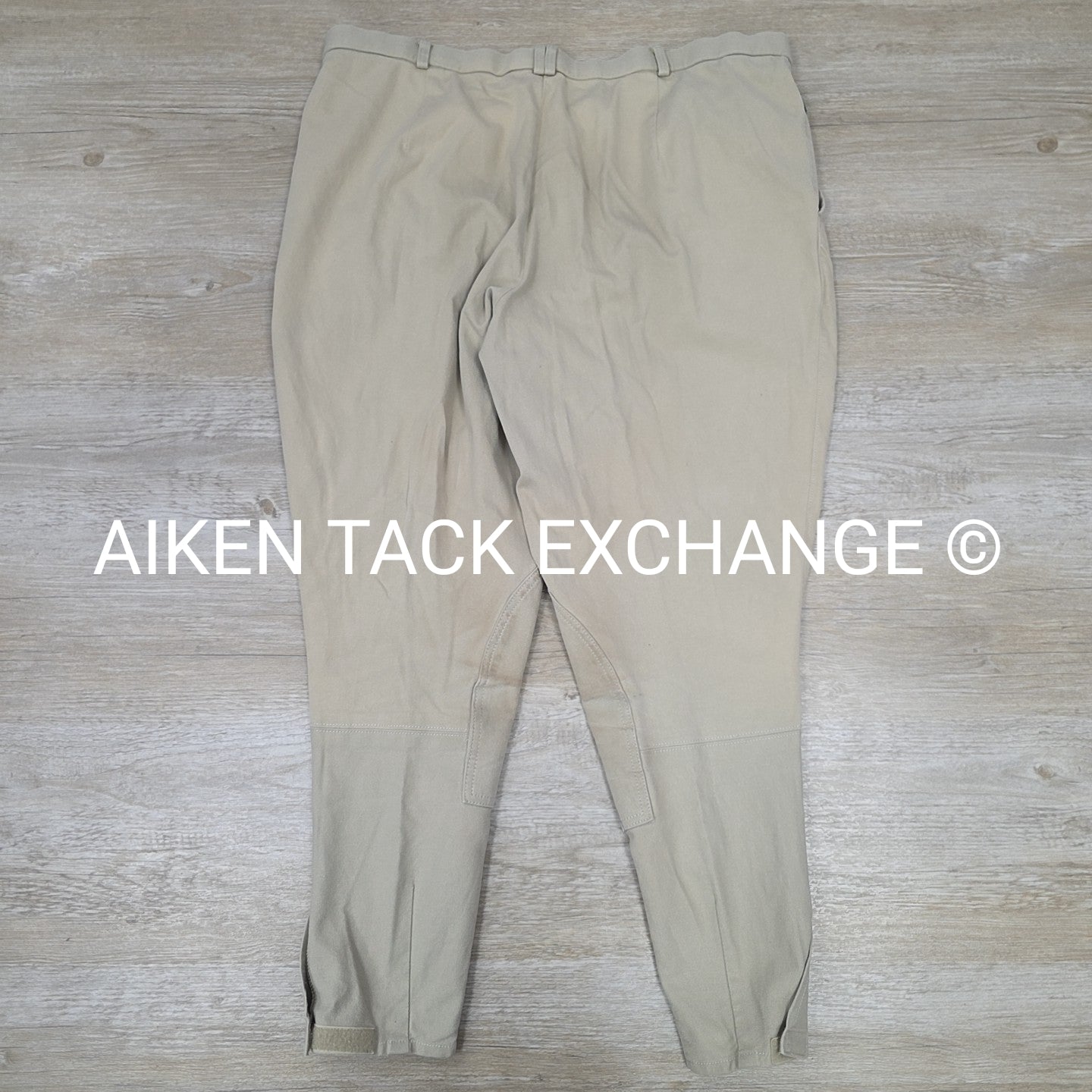 Tally Ho Side Zip Knee Patch Breeches, Men's 42 Long