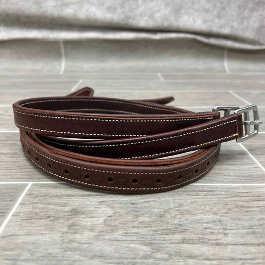 Devoucoux Stirrup Leathers, Brown, 46"