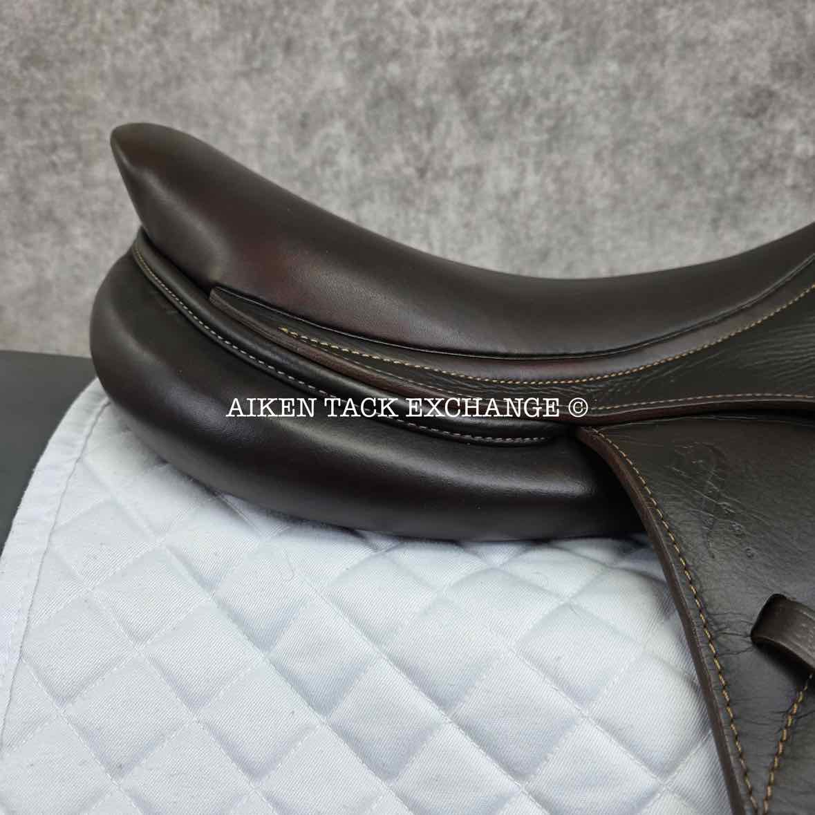 2018 Antares Evolution Monoflap Jump Saddle, 18" Seat, 2AAB Flap, M/MW Tree, Foam Panels, Full Buffalo Leather