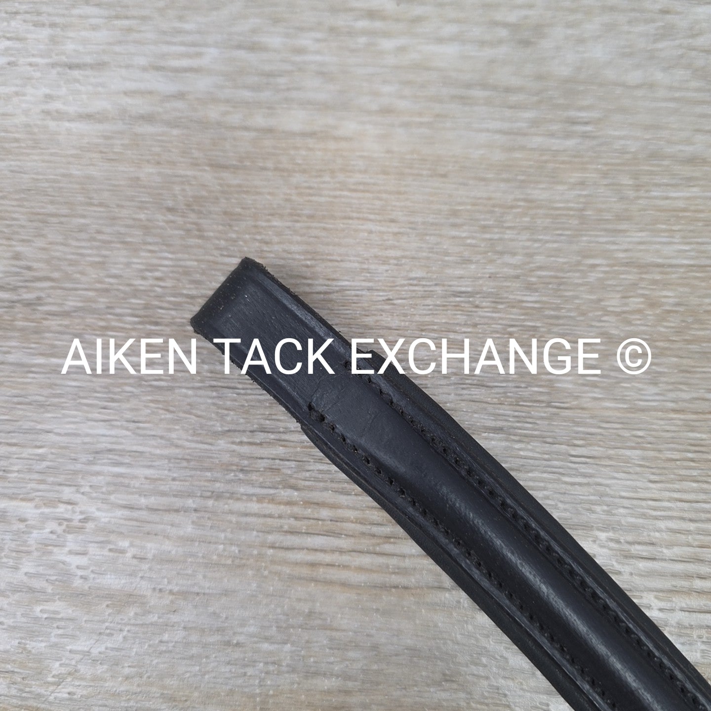 Padded Plain Raised Browband, Black, 15"