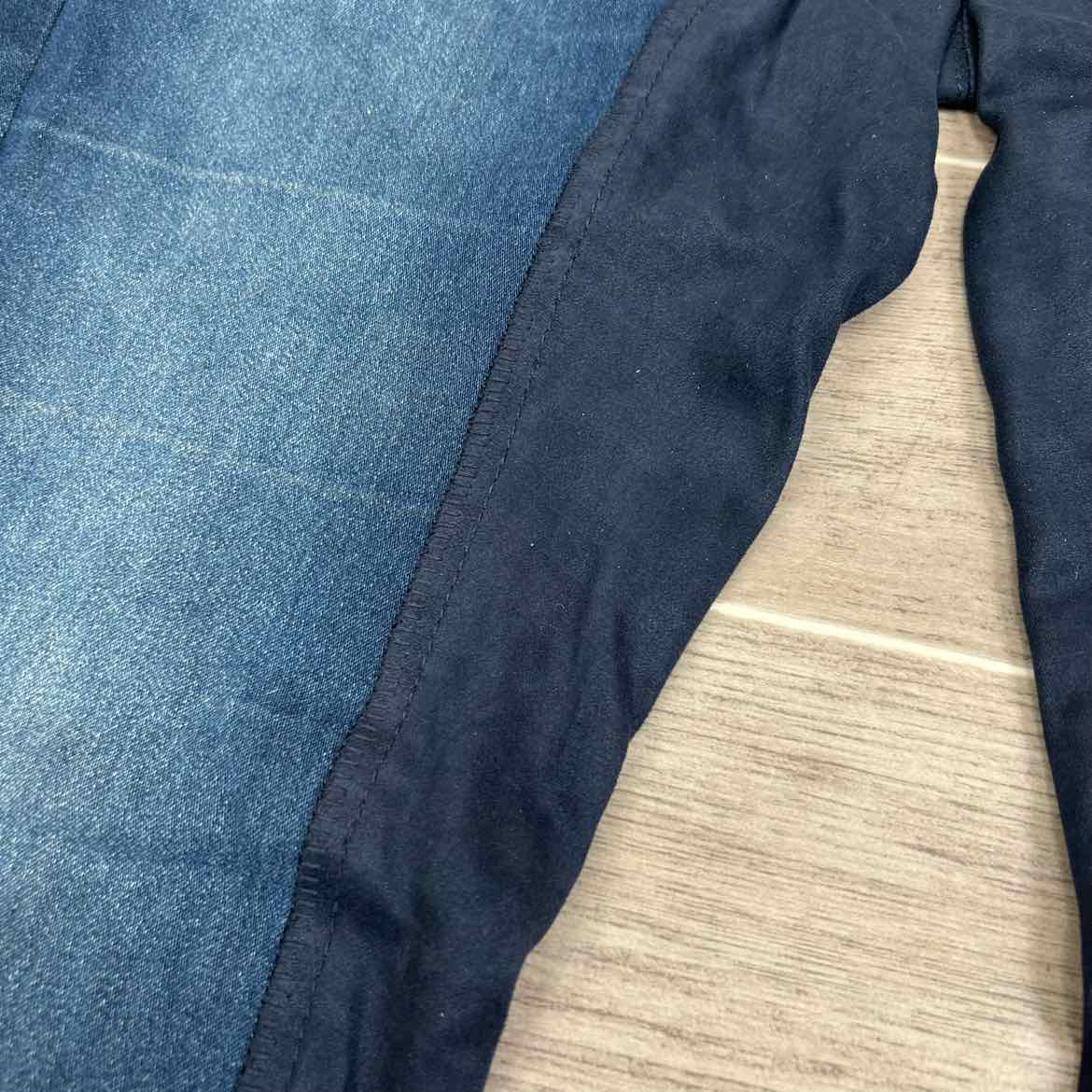 2KGrey Denim Full Seat Breeches, Size 30