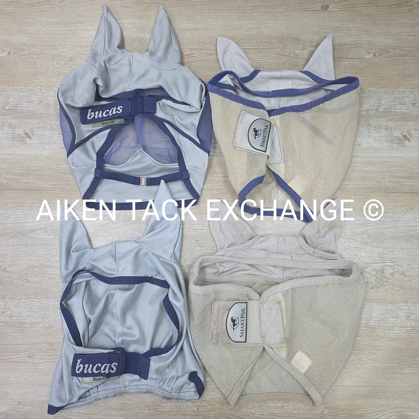 BARGAIN BUNDLE: 2 SmartPak, 2 Bucas Fly Masks, Size Horse