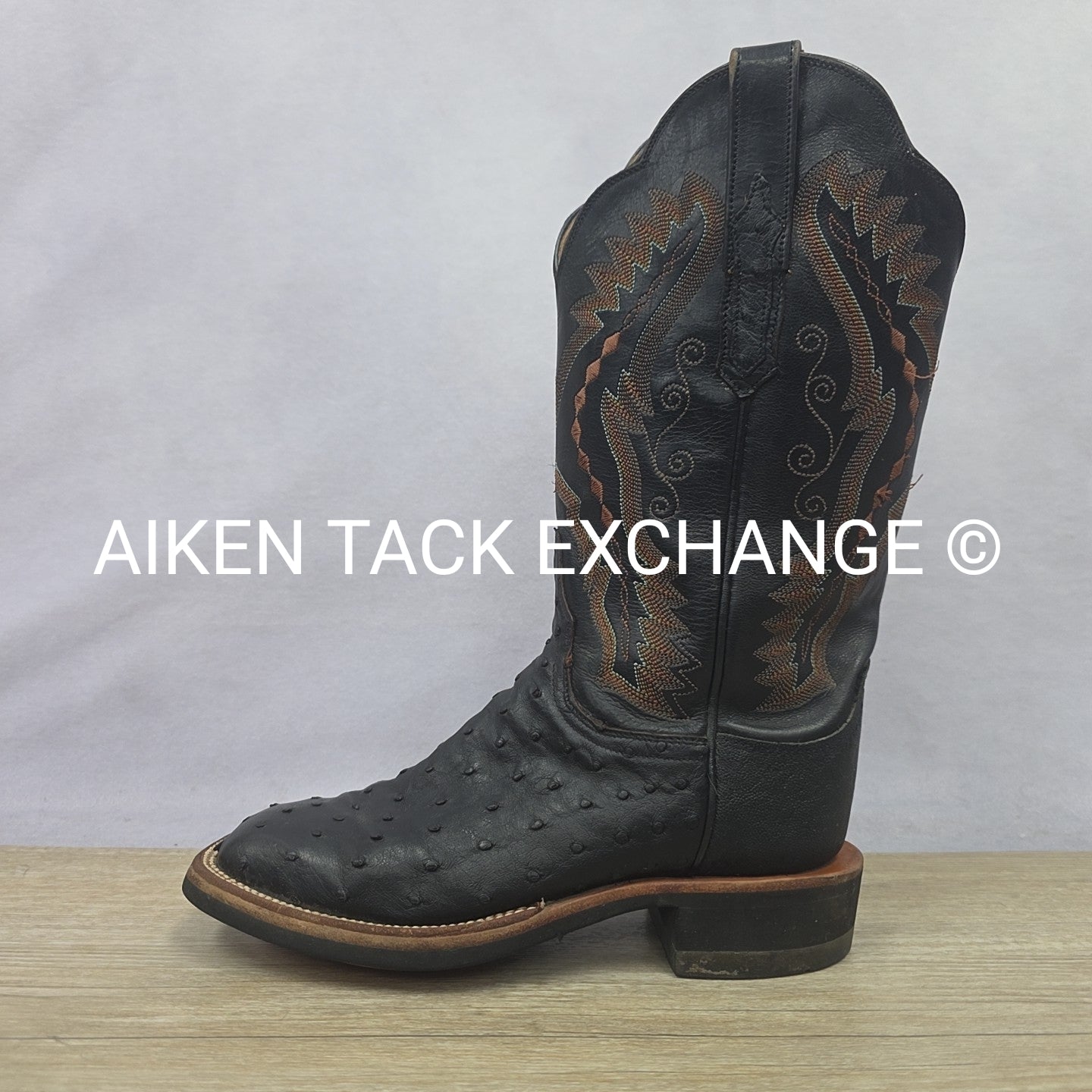 Lucchese Ostrich Boots, Size 6.5