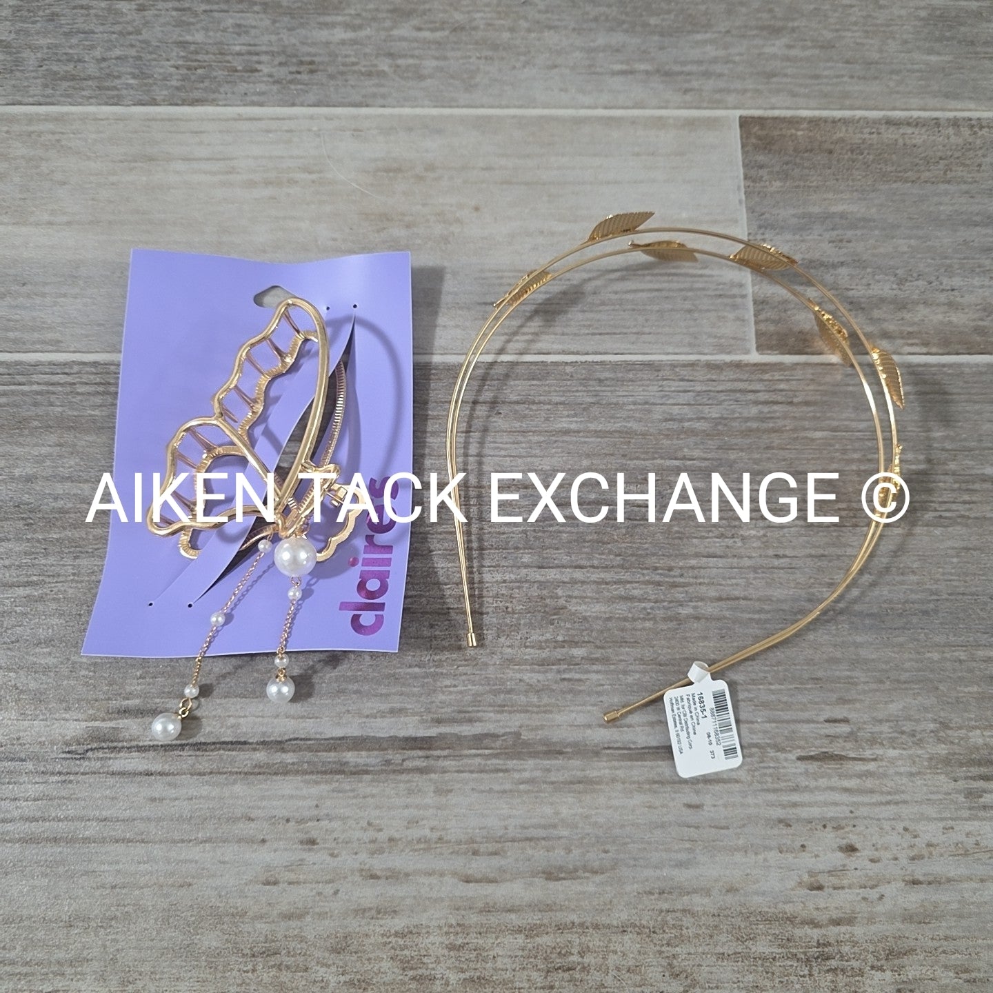 Claire's Hair Bundle - 1 Headband, 1 Claw Clip