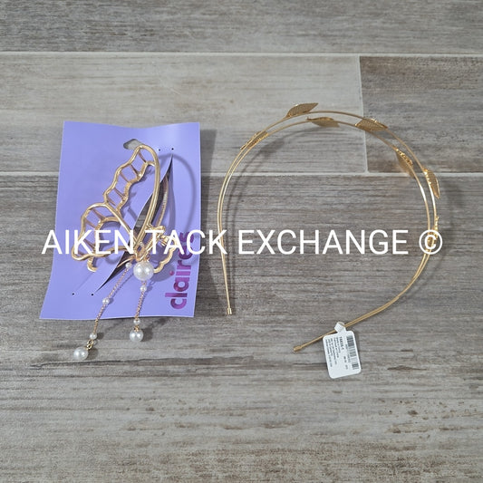 Claire's Hair Bundle - 1 Headband, 1 Claw Clip