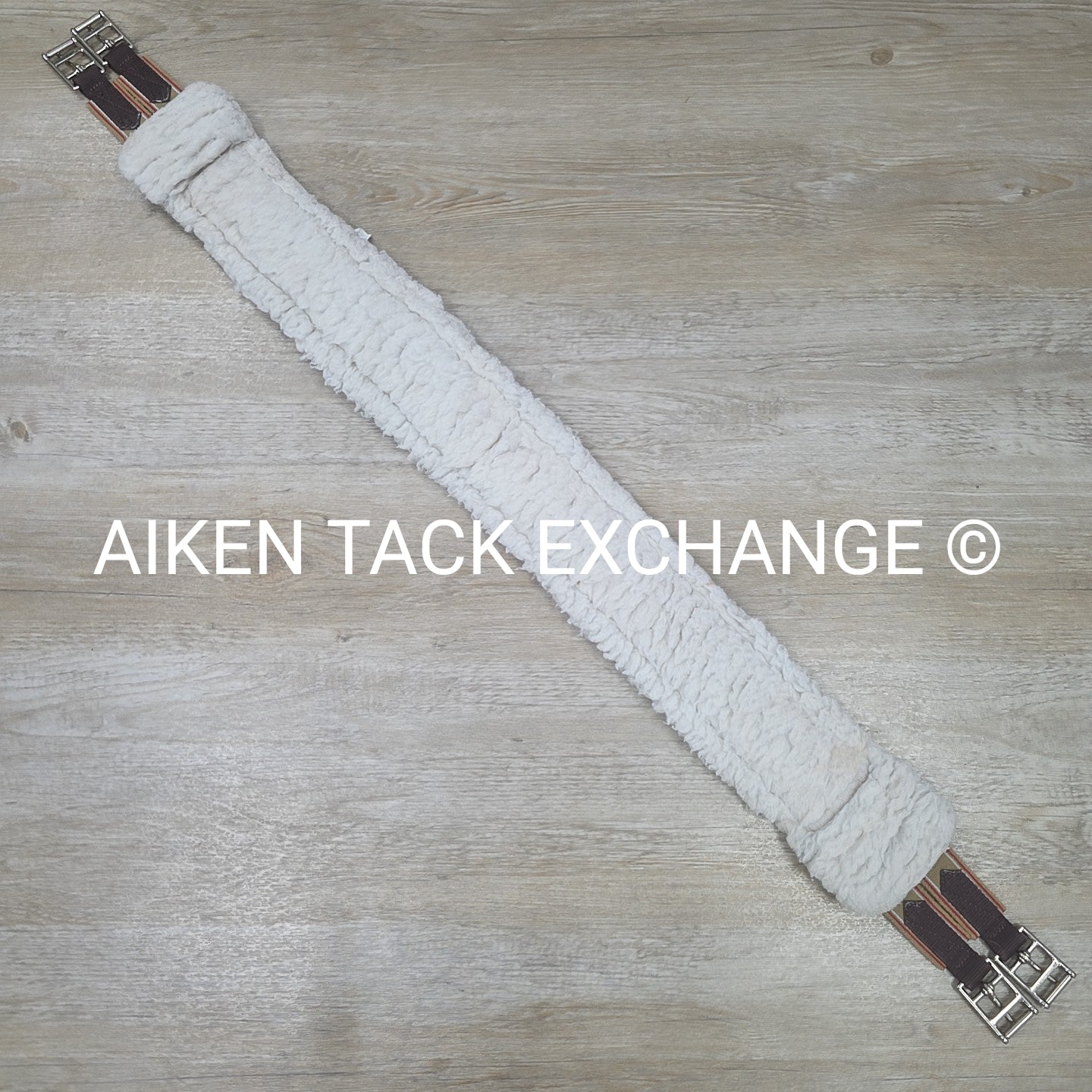 Fleece Girth with Double End Elastic, Brown, 48"