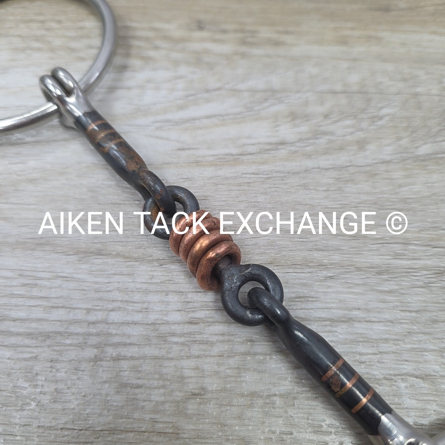 Sweet Iron Double Joint Loose Ring Bit with Copper Rings 5.5"