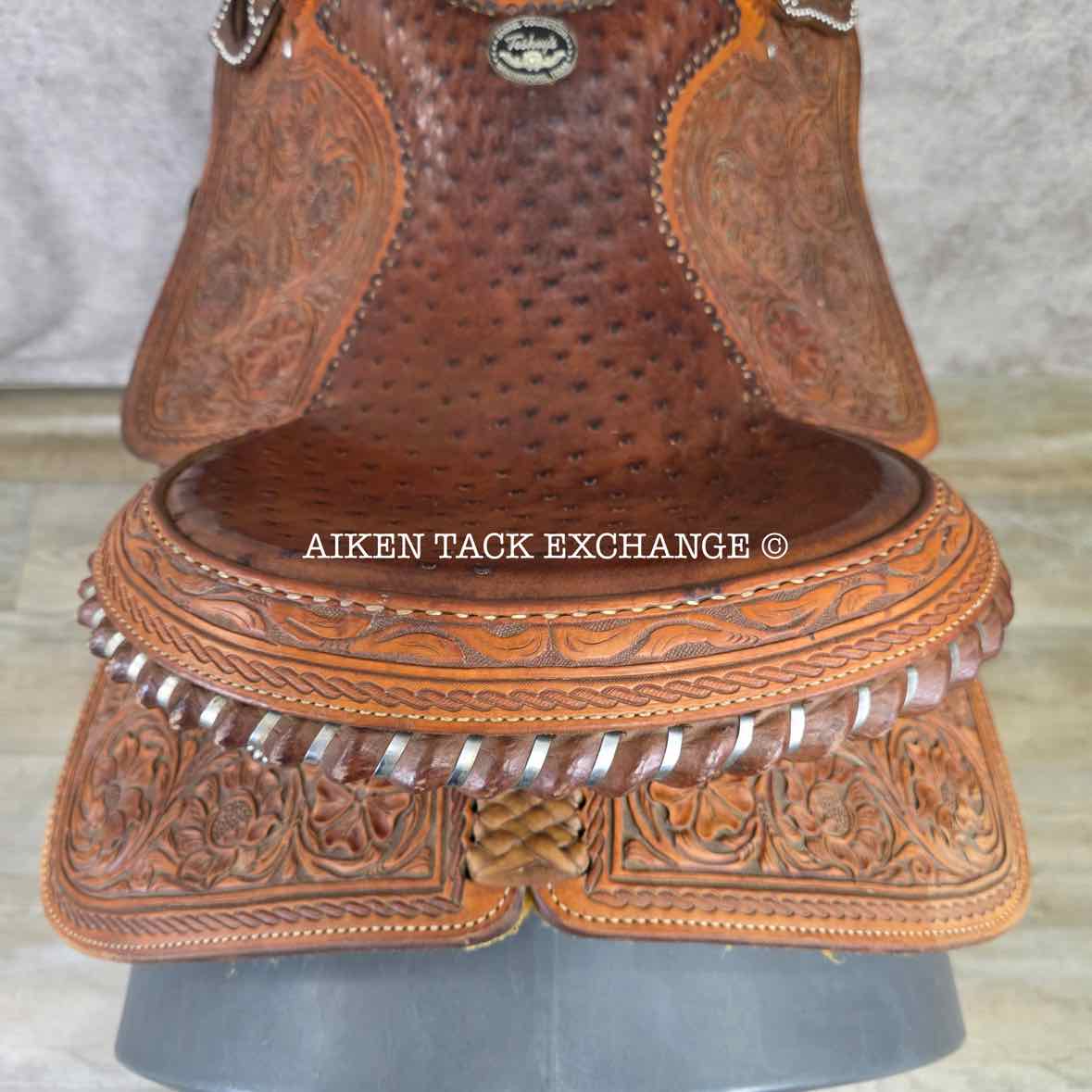Teskey's Barrel Western Saddle, 15.5" Seat, Wide Tree - Full QH Bars