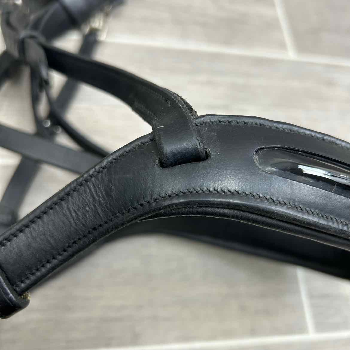 Ovation Berlin Anatomic Dressage Bridle (No Reins), Black, Oversize