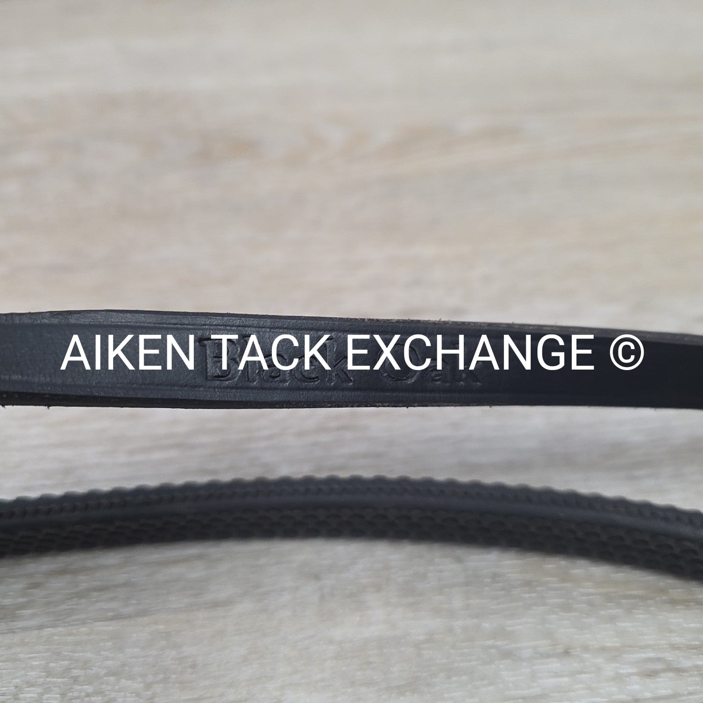 KL Select Black Oak Rubber Reins, Black, 54"