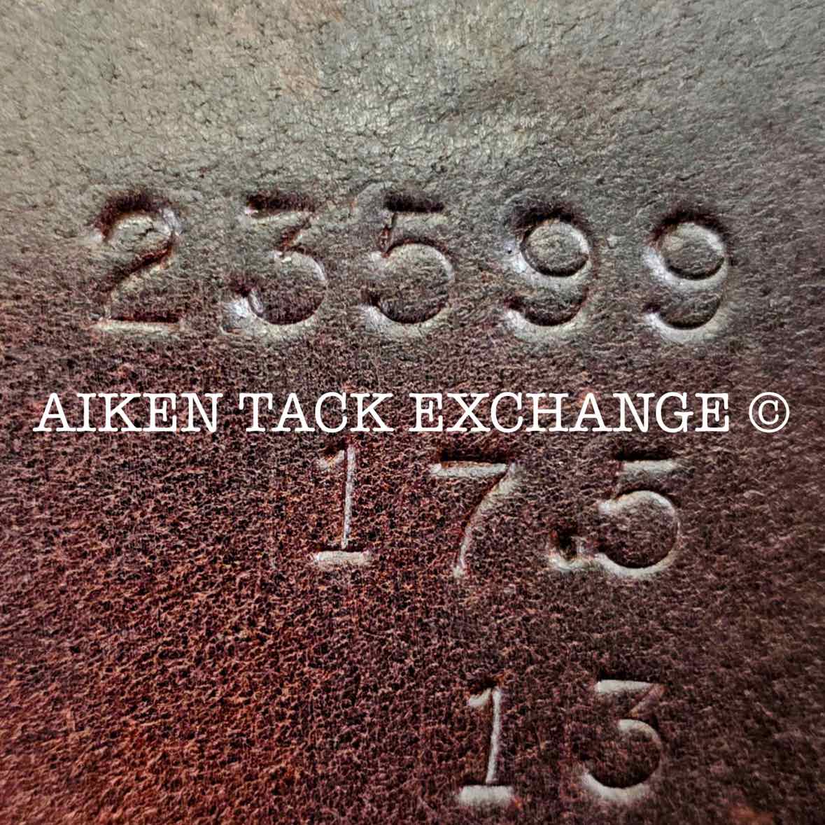 2019 Custom Saddlery Monte Carlo Jump Saddle, 17.5" Seat, Adjustable Tree, Wool Flocked Panels