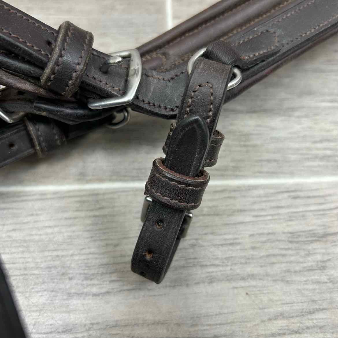 PS of Sweden King Edward Bridle with Bling Browband, No Reins, Brown, Size Full
