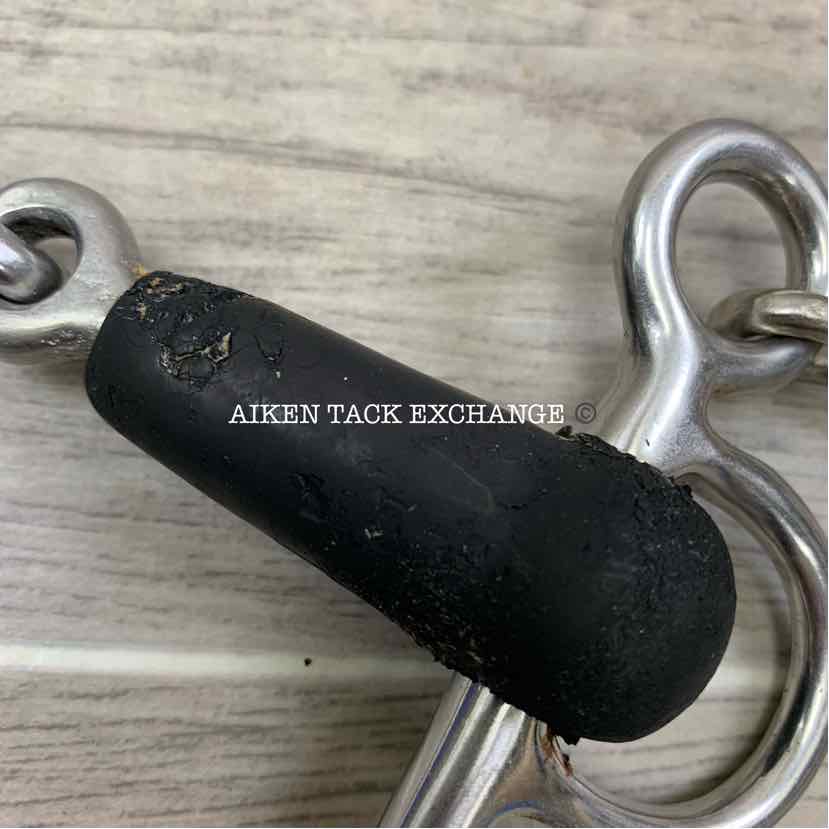 Single Joint Rubber Pelham Bit (has chew marks & blemishes) 4.25"