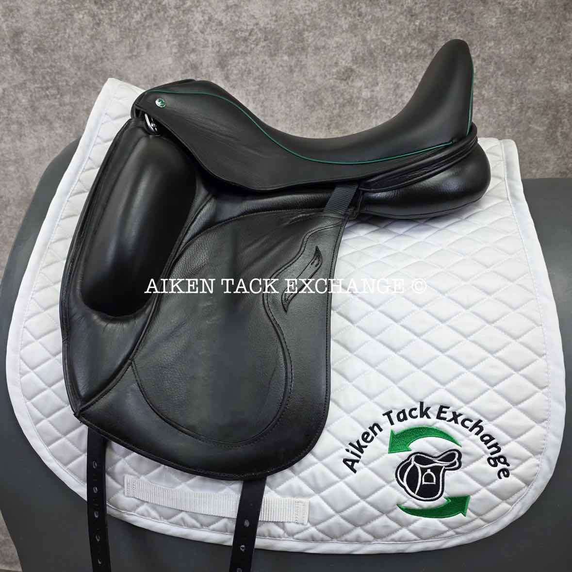2023 Envy by Custom Saddlery Motion Monoflap Dressage Saddle, 17" Seat - Short Flap, Adjustable Tree, Wool Flocked Panels