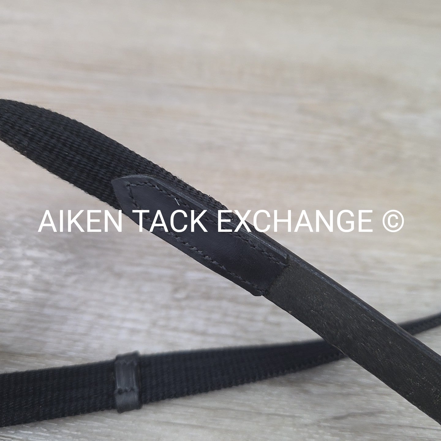 Cotton Web Reins, Black, 55"