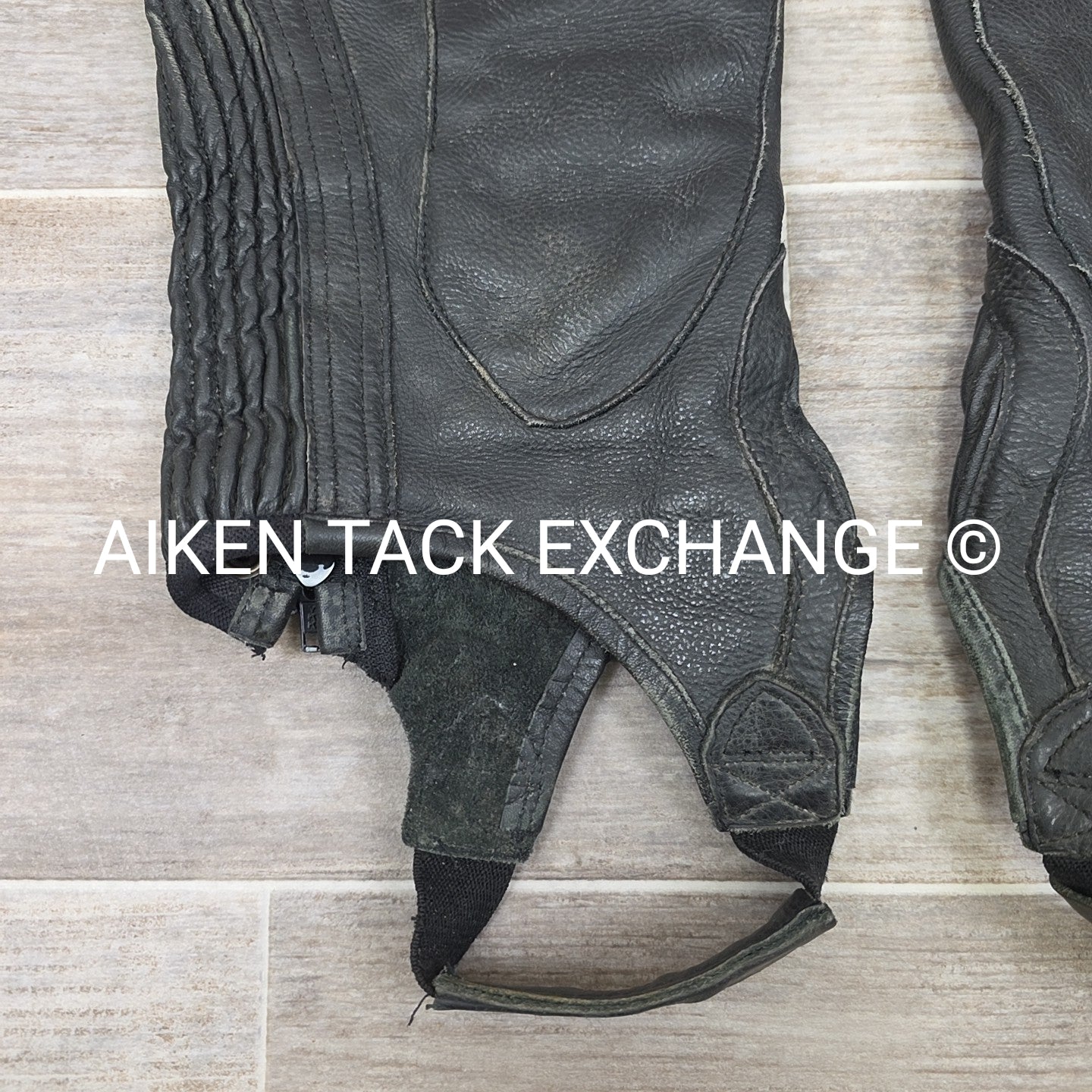 Ovation Leather Half Chaps, Black, Size X-Large