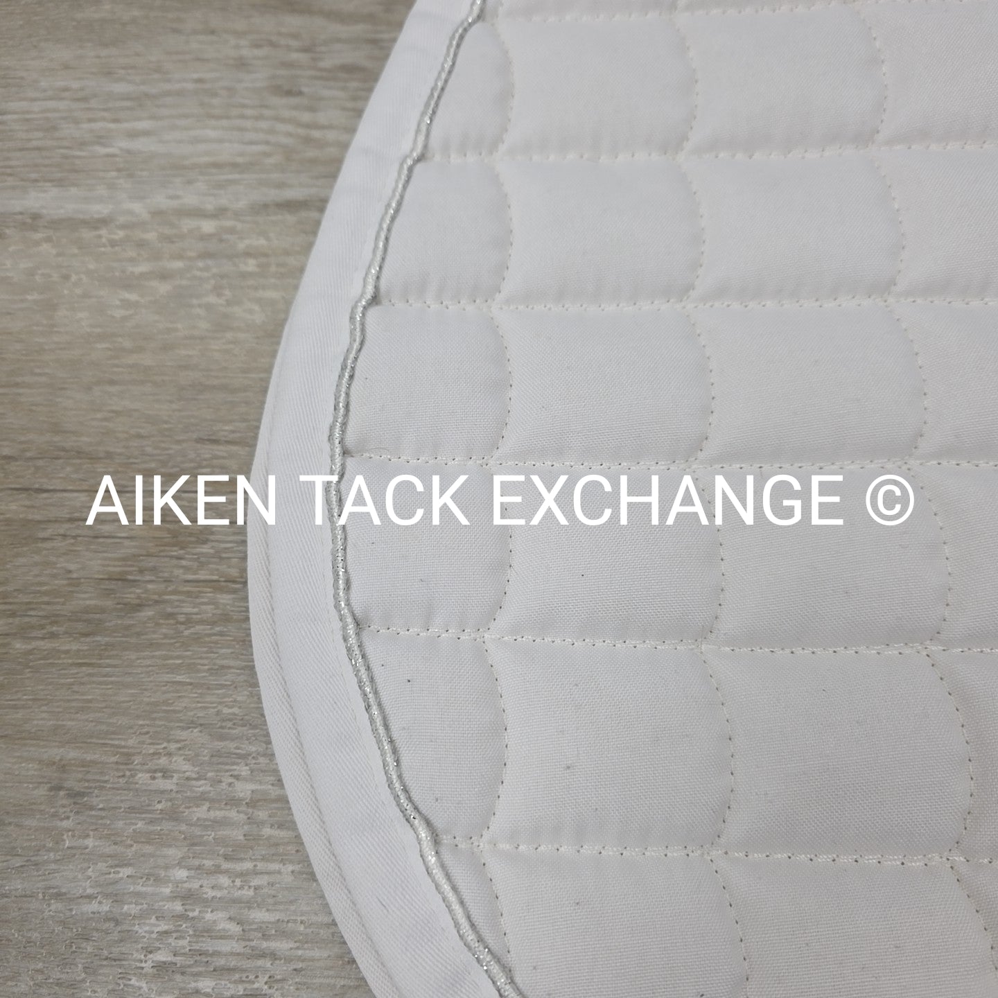 Horze All Purpose Saddle Pad, White/Silver, Size Full