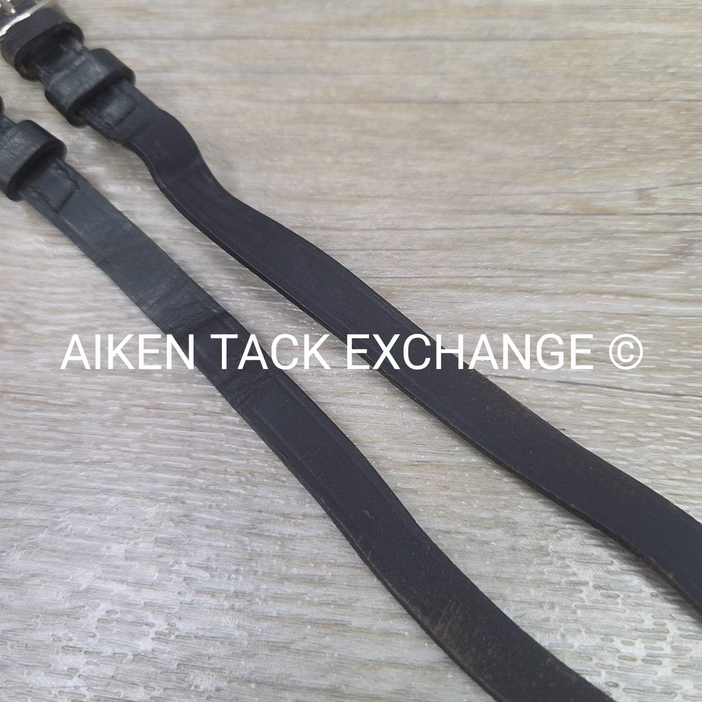 Leather Spur Straps, Black