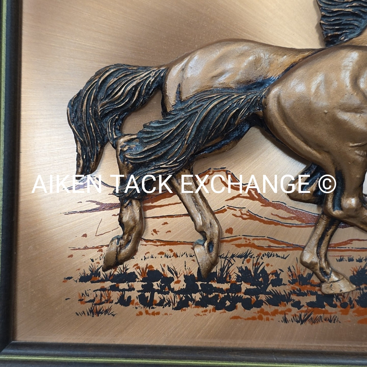 John Louw Framed Copper Artwork, 16" x 13.5"
