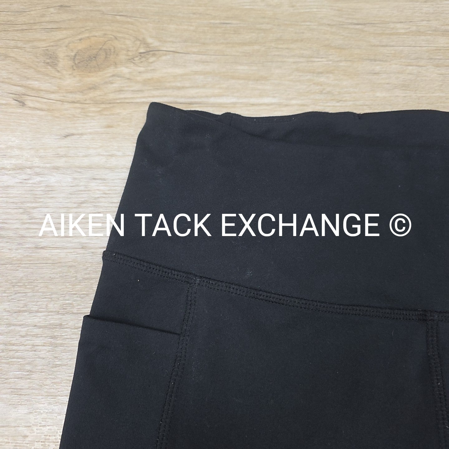 Danskin High-Rise Athletic Leggings wtih Pockets, Black, Women's Size Large