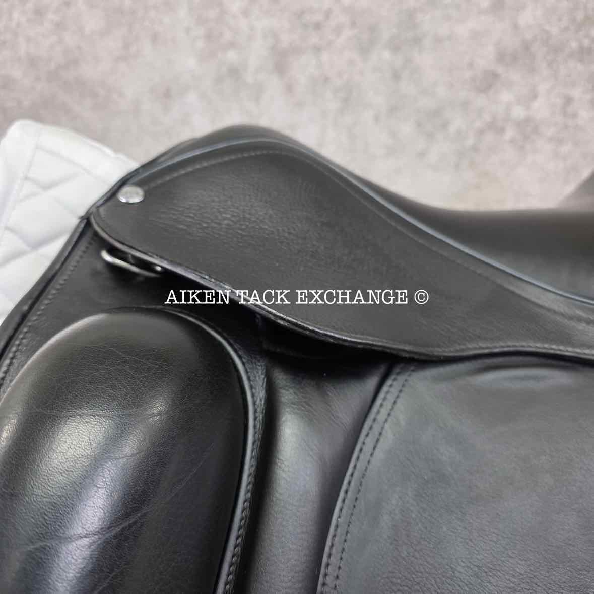 2021 Loxley by Bliss Monoflap Dressage Saddle, 17.5" Seat, Adjustable Tree - Changeable Gullet, Wool Flocked Panels