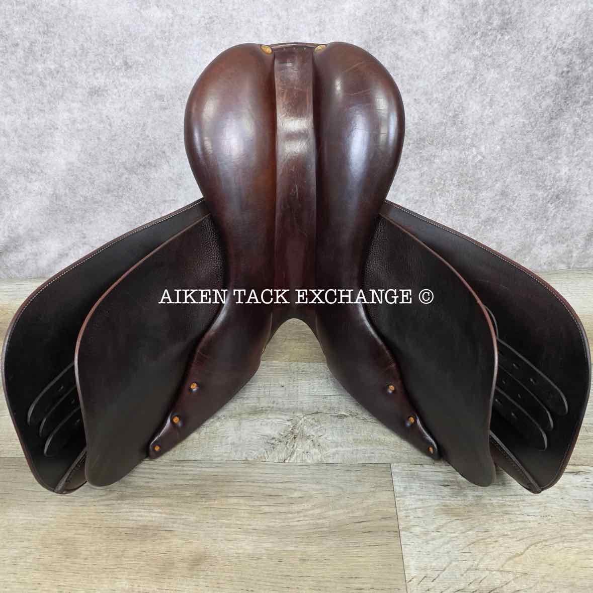 2003 Butet L-Seat (Semi Deep) Close Contact Jump Saddle, 17"  Seat, 1 Flap, Medium Tree, Foam Panels