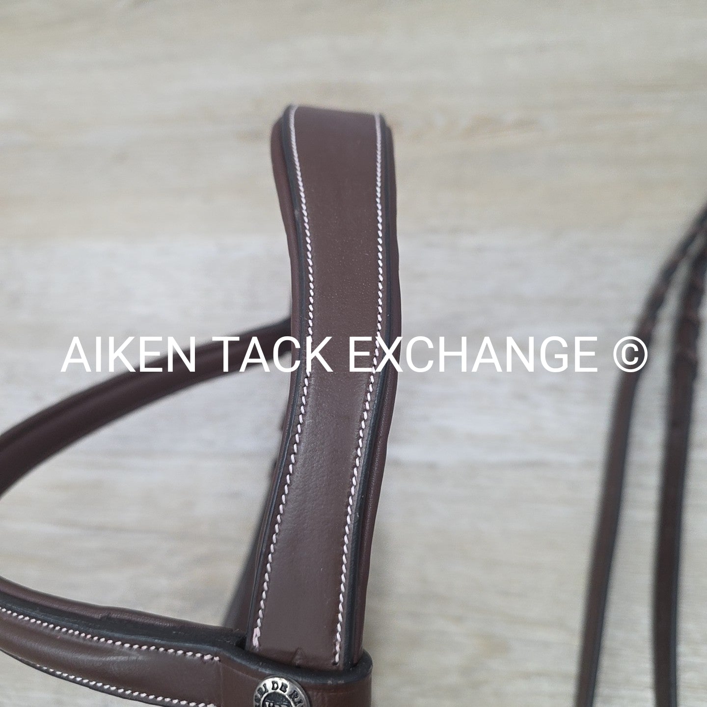 HDR Pro Mono Crown Fancy Stitch Padded Bridle with Reins, Brown, Size Full/Horse