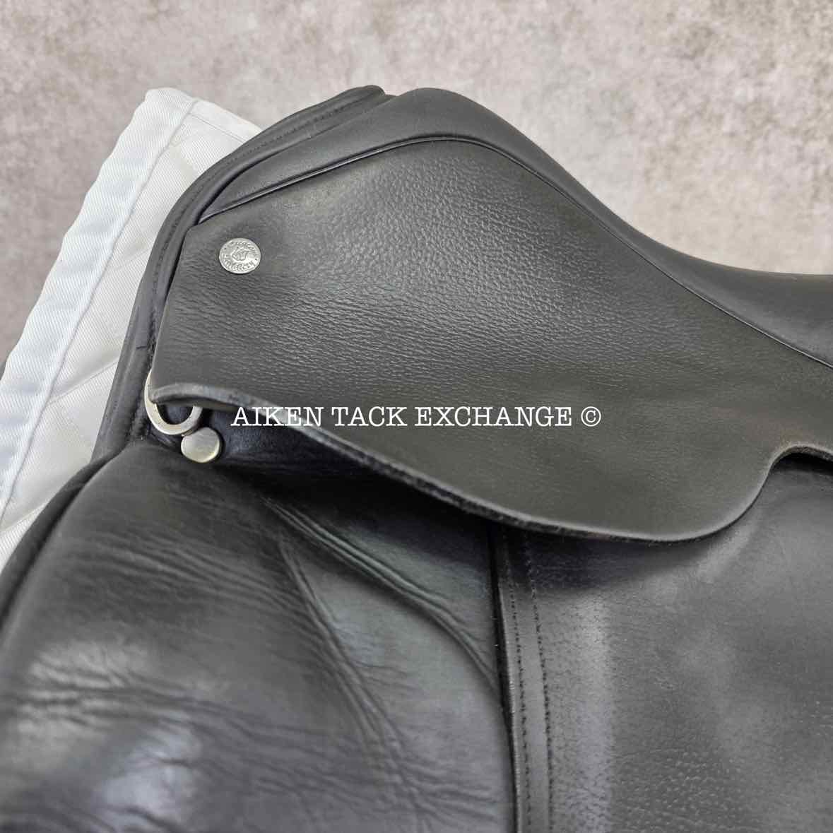 2008 Custom Saddlery Steffen's Advantage Dressage Saddle, 18" Seat, Adjustable Tree, Wool Flocked Panels