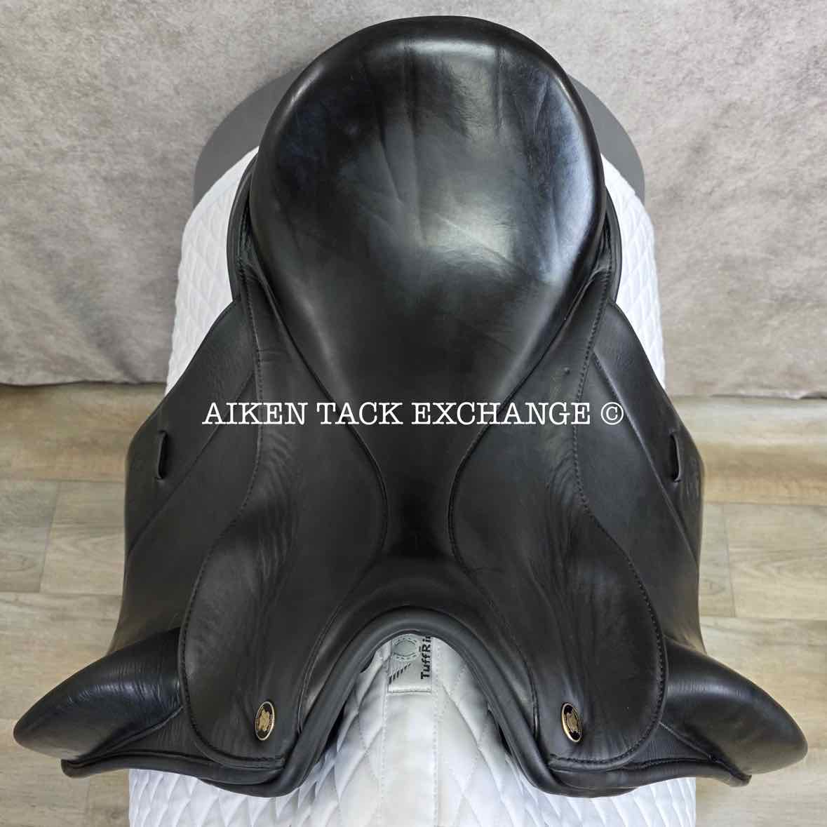 2001 Hennig Sofa Dressage Saddle, 17" Seat, Medium Tree, Wool Flocked Panels