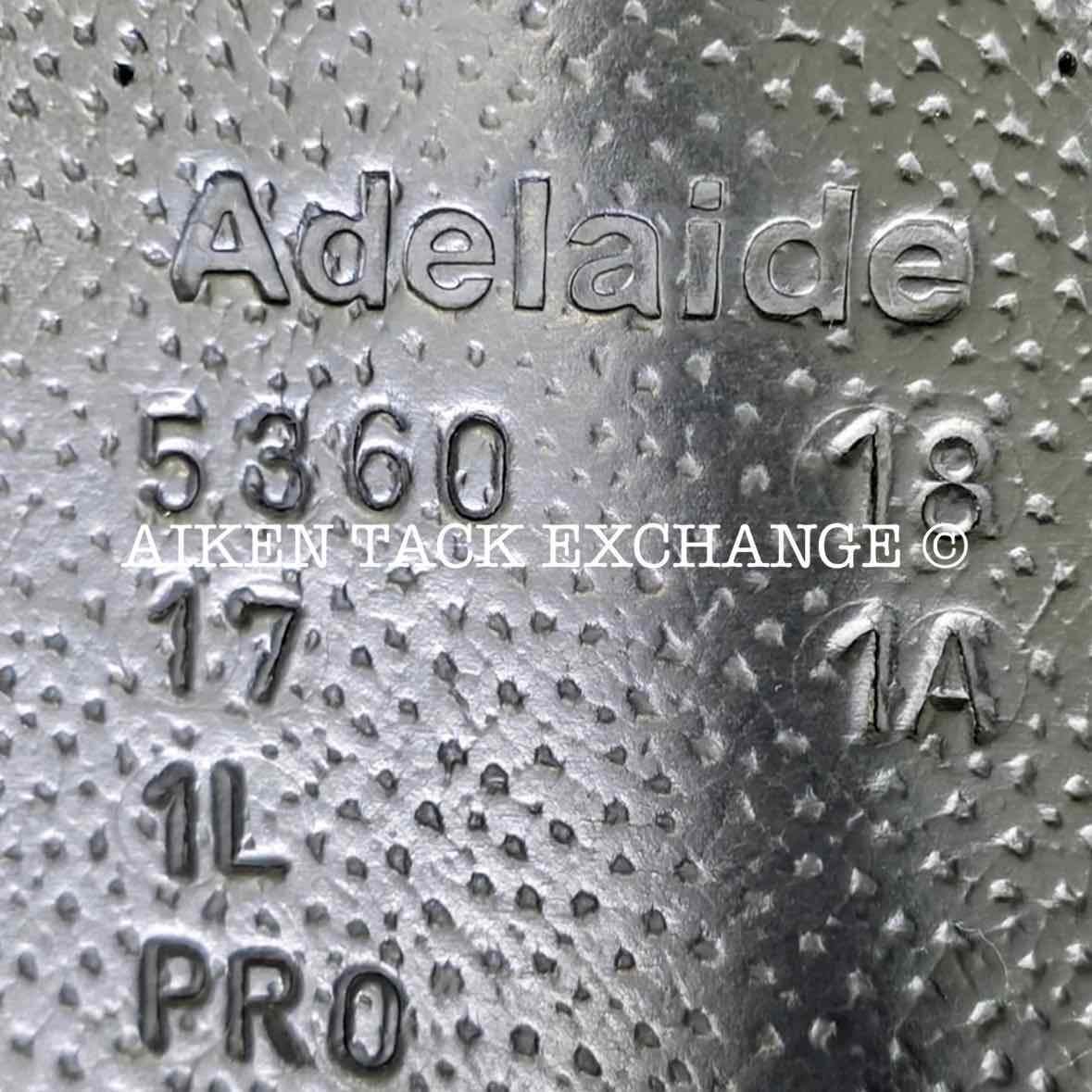 2018 Voltaire Adelaide Monoflap Dressage Saddle, 17" Seat, 1A Flap, Medium Wide Tree, PRO Panels, Full Buffalo Leather