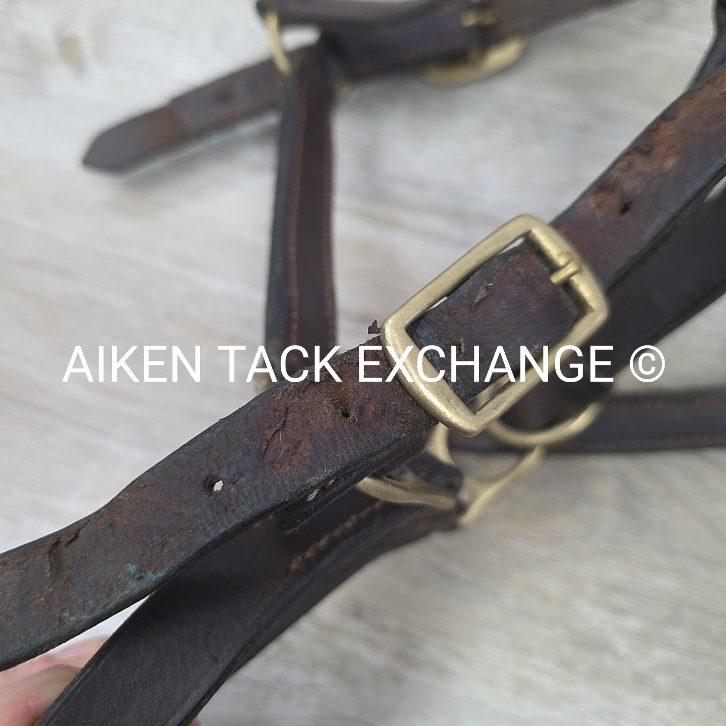 Leather Halter, Brown, Size Pony