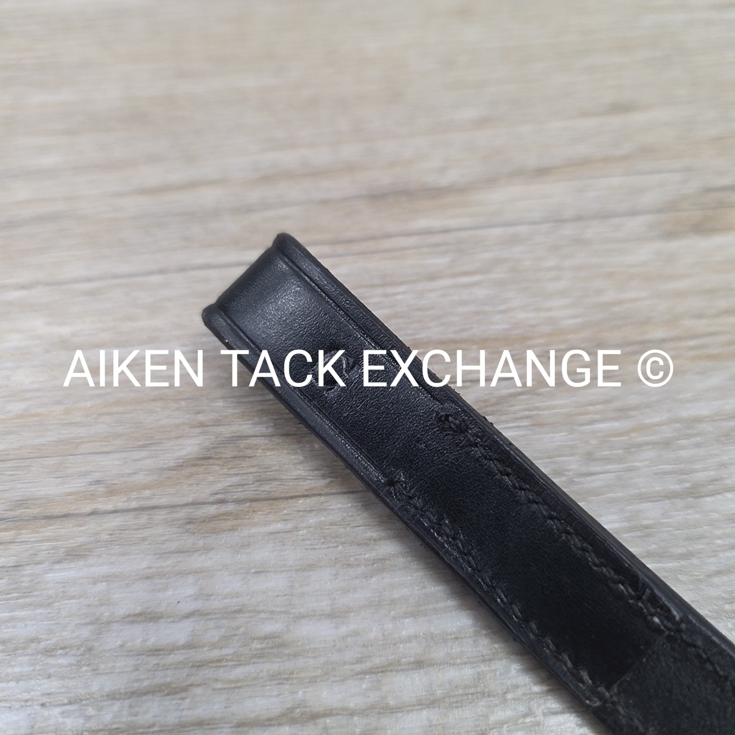 Plain Raised Browband, Black, Size Cob