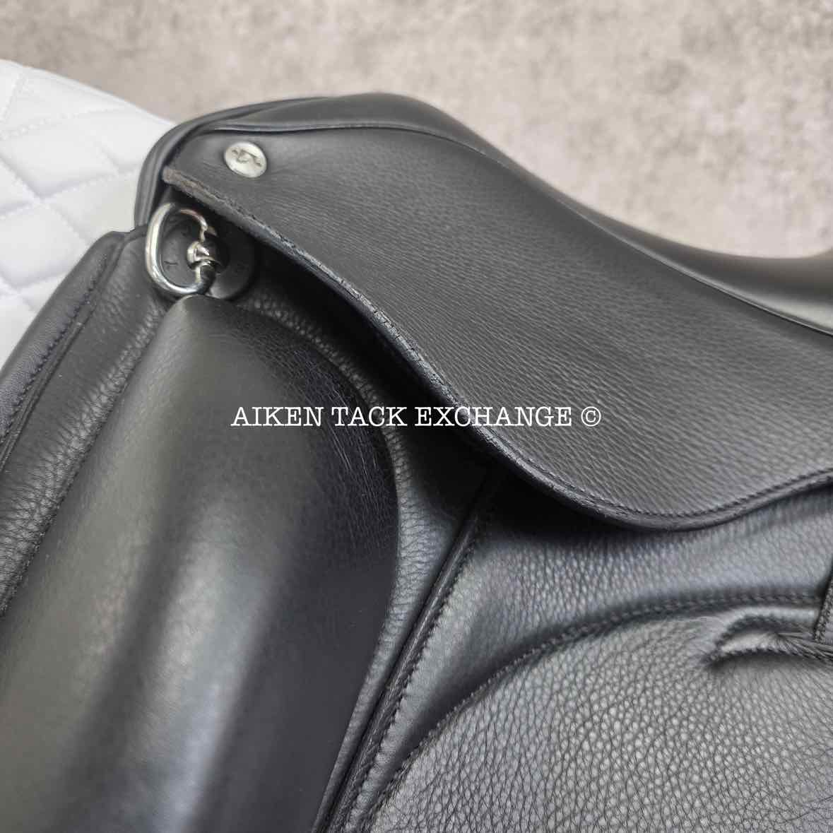 2023 Envy by Custom Saddlery Aurora Monoflap Dressage Saddle, 18" Seat, Adjustable Tree, Wool Flocked Panels