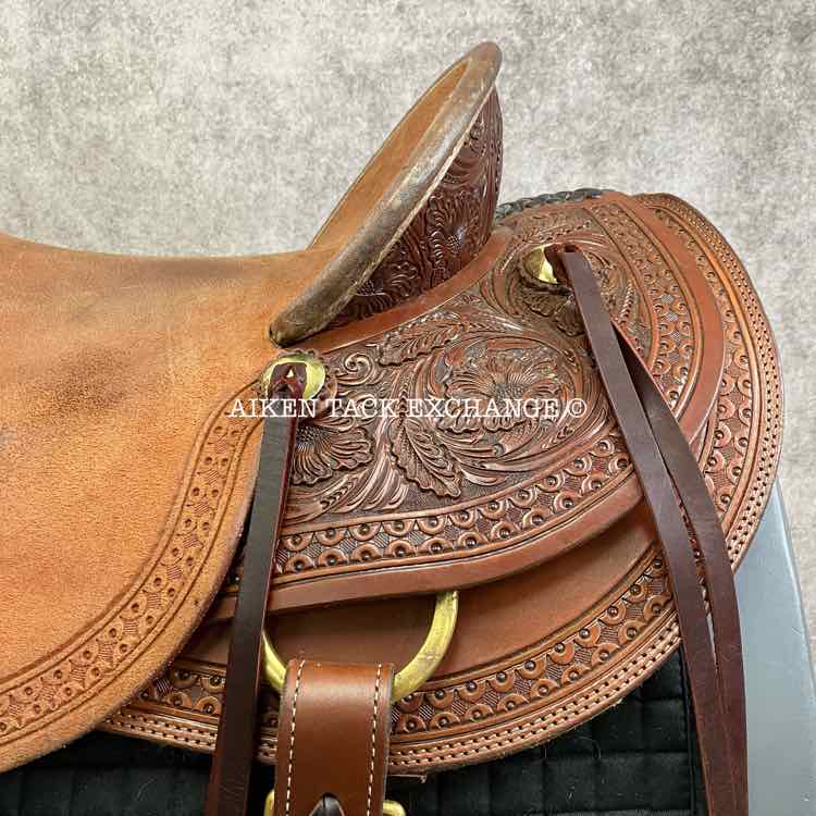 **SOLD** 2024 Circle Y 1134 Williston Wade Ranch Western Saddle, 17" Seat, Regular Tree - Semi QH Bars