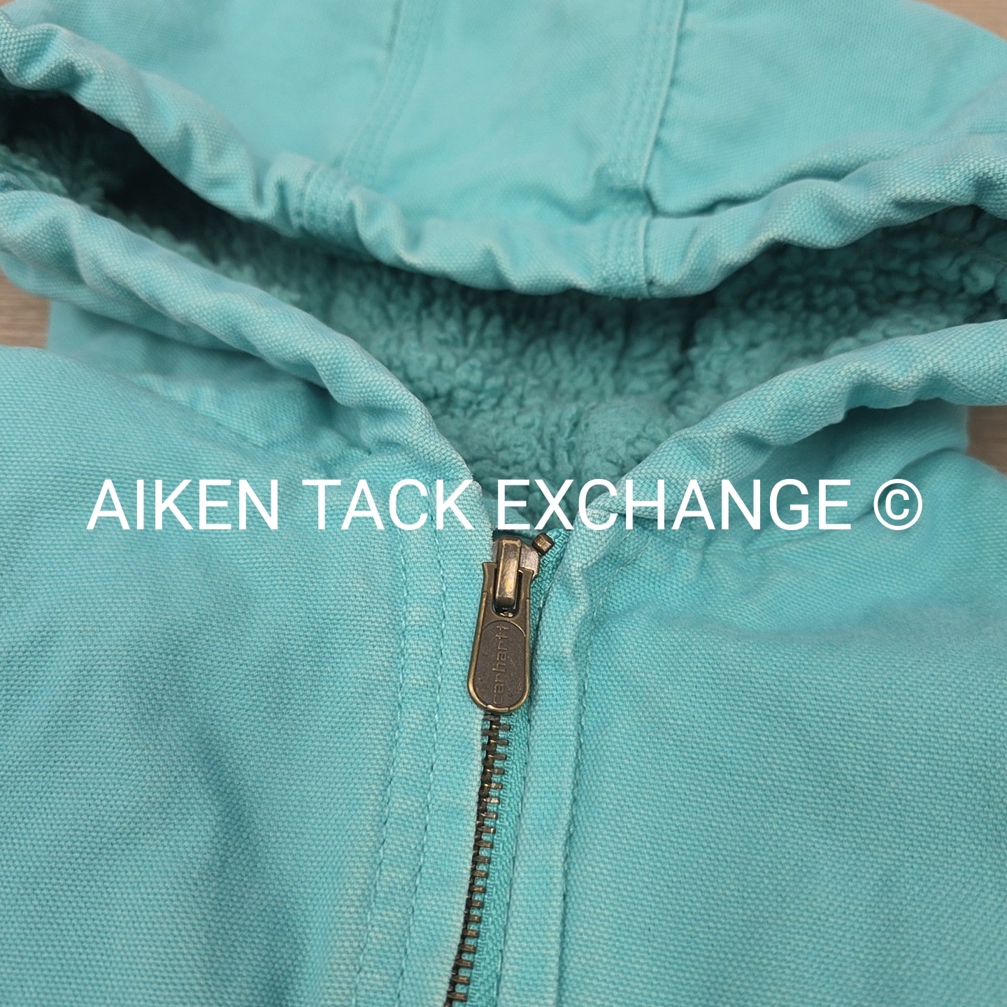 Carhartt Sherpa Lined Canvas Hooded Jacket, Size Medium